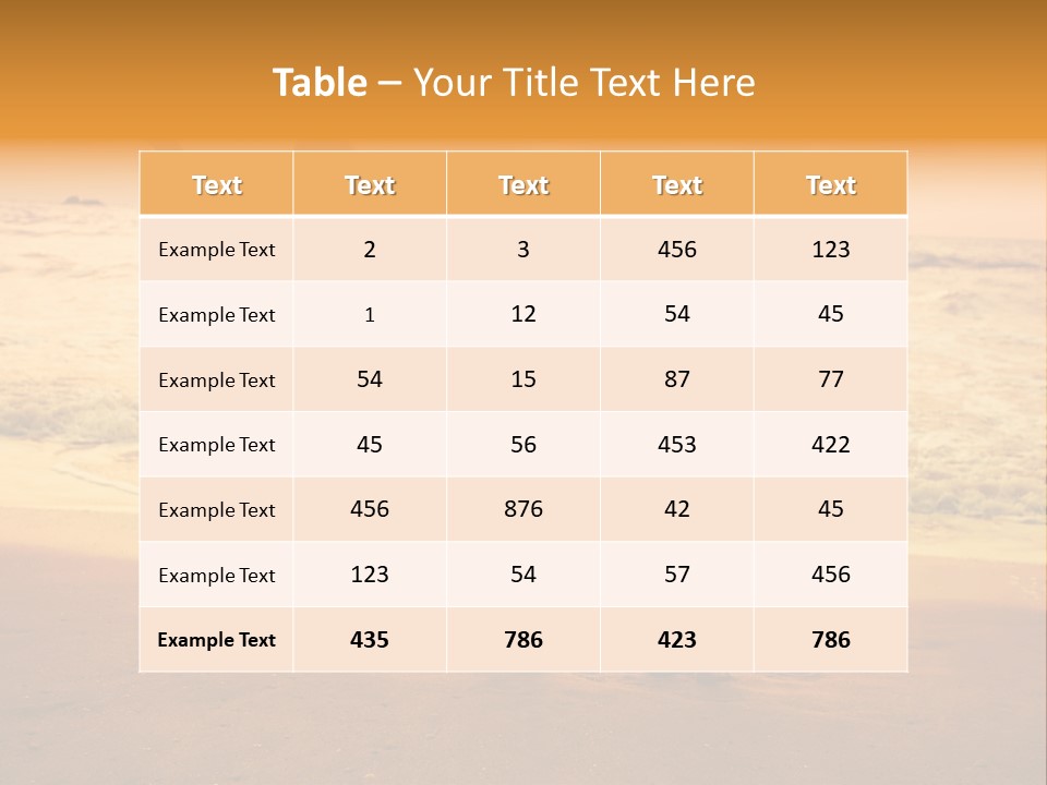 Golden Sand Child PowerPoint Template