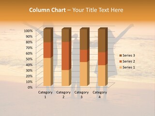 Golden Sand Child PowerPoint Template