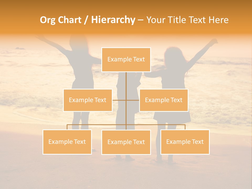 Golden Sand Child PowerPoint Template