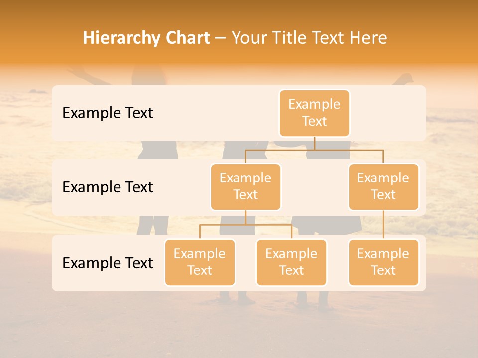 Golden Sand Child PowerPoint Template