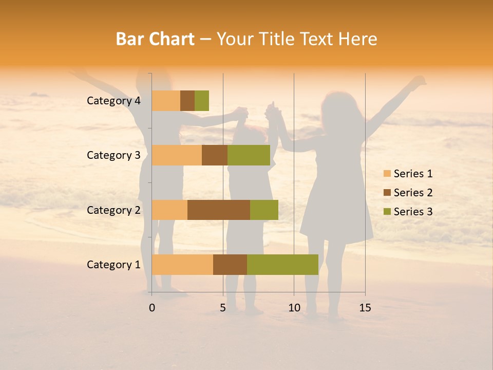 Golden Sand Child PowerPoint Template