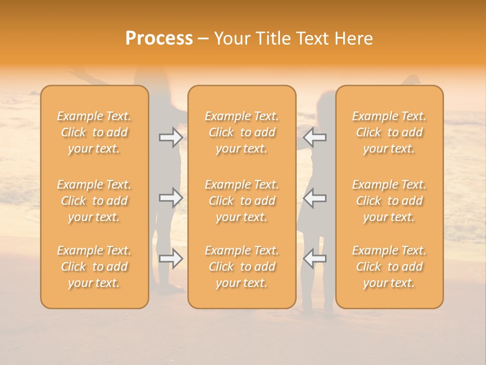 Golden Sand Child PowerPoint Template