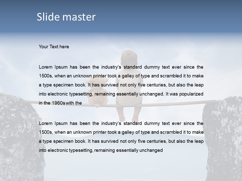 Advertising Laughing Bridge PowerPoint Template