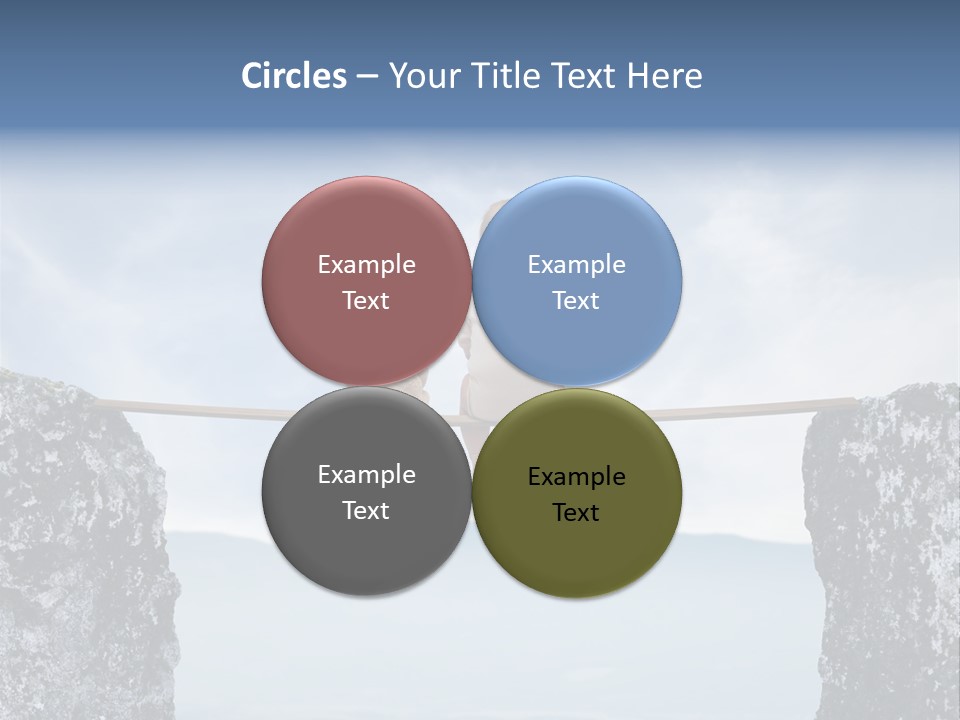 Advertising Laughing Bridge PowerPoint Template