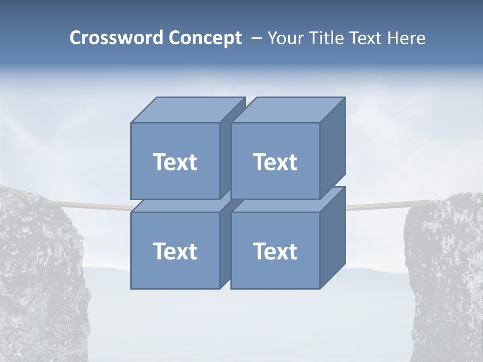 Advertising Laughing Bridge PowerPoint Template