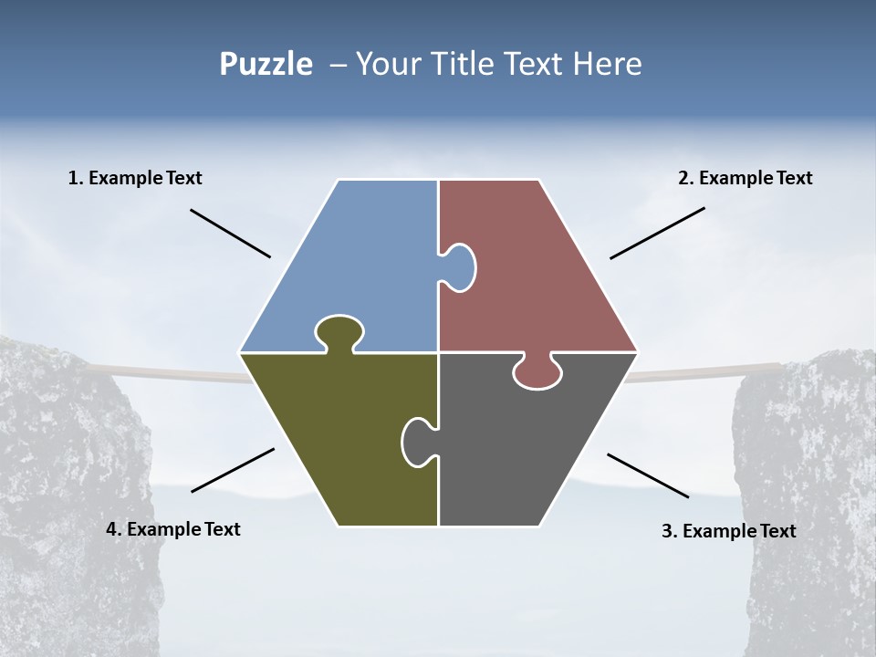 Advertising Laughing Bridge PowerPoint Template