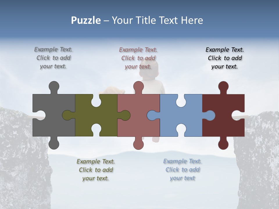 Advertising Laughing Bridge PowerPoint Template