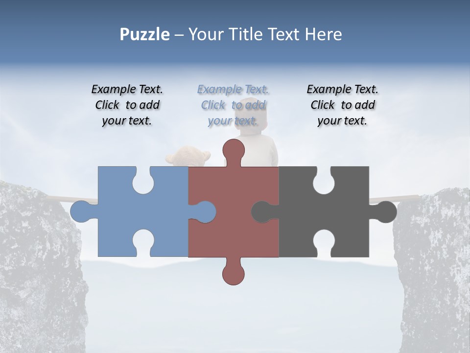 Advertising Laughing Bridge PowerPoint Template