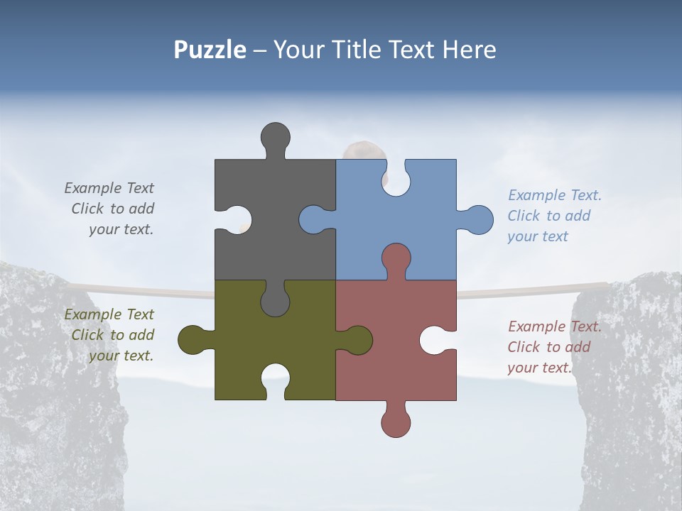 Advertising Laughing Bridge PowerPoint Template