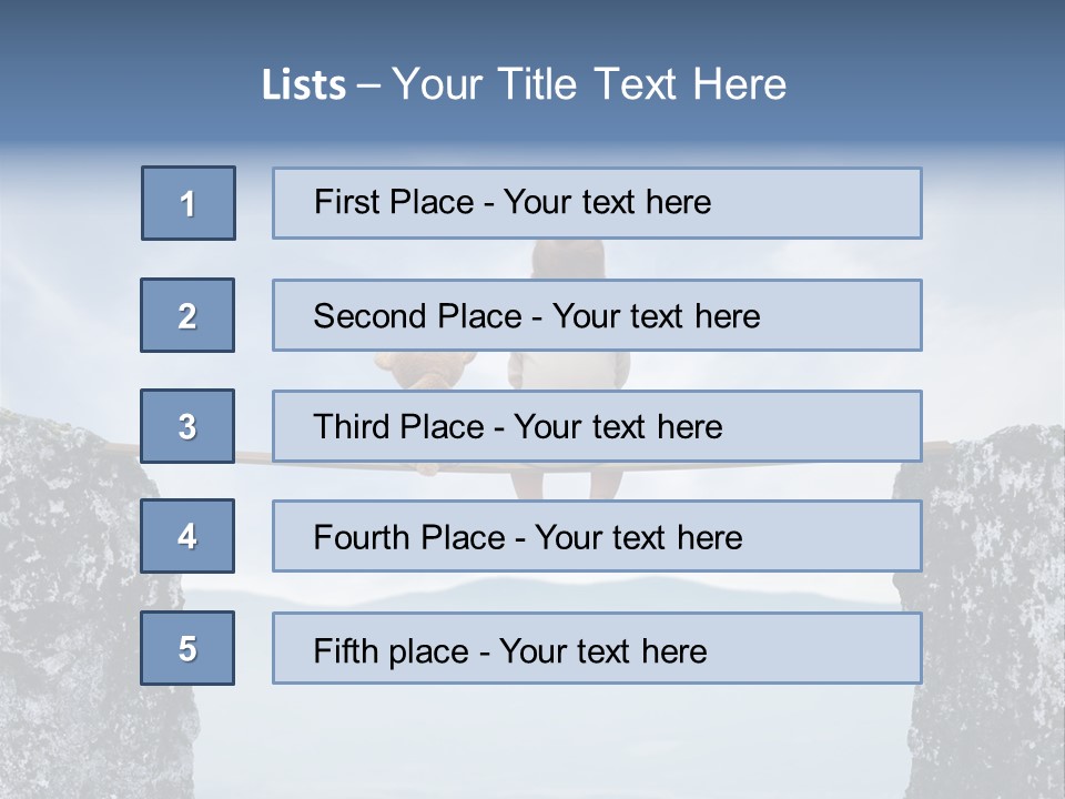 Advertising Laughing Bridge PowerPoint Template