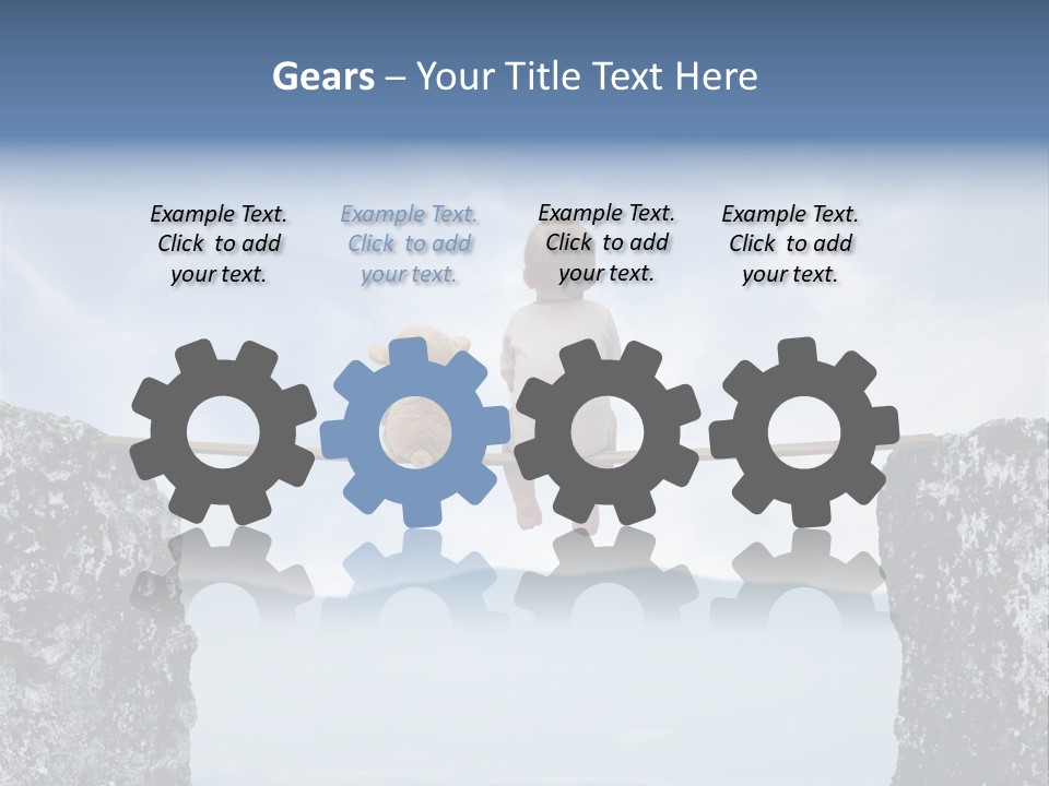 Advertising Laughing Bridge PowerPoint Template