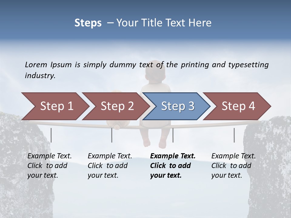 Advertising Laughing Bridge PowerPoint Template
