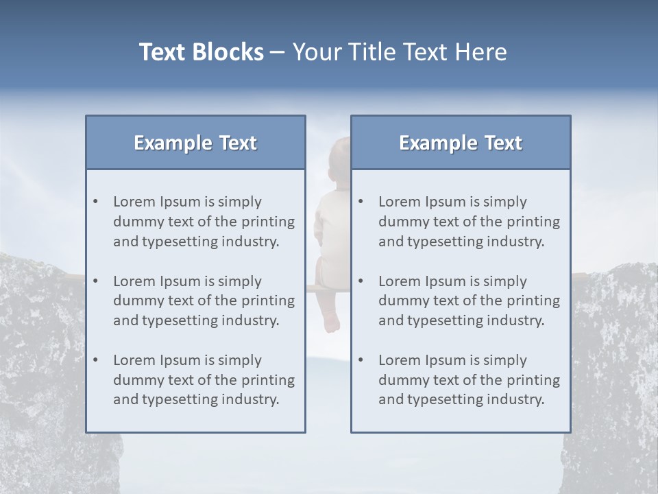 Advertising Laughing Bridge PowerPoint Template
