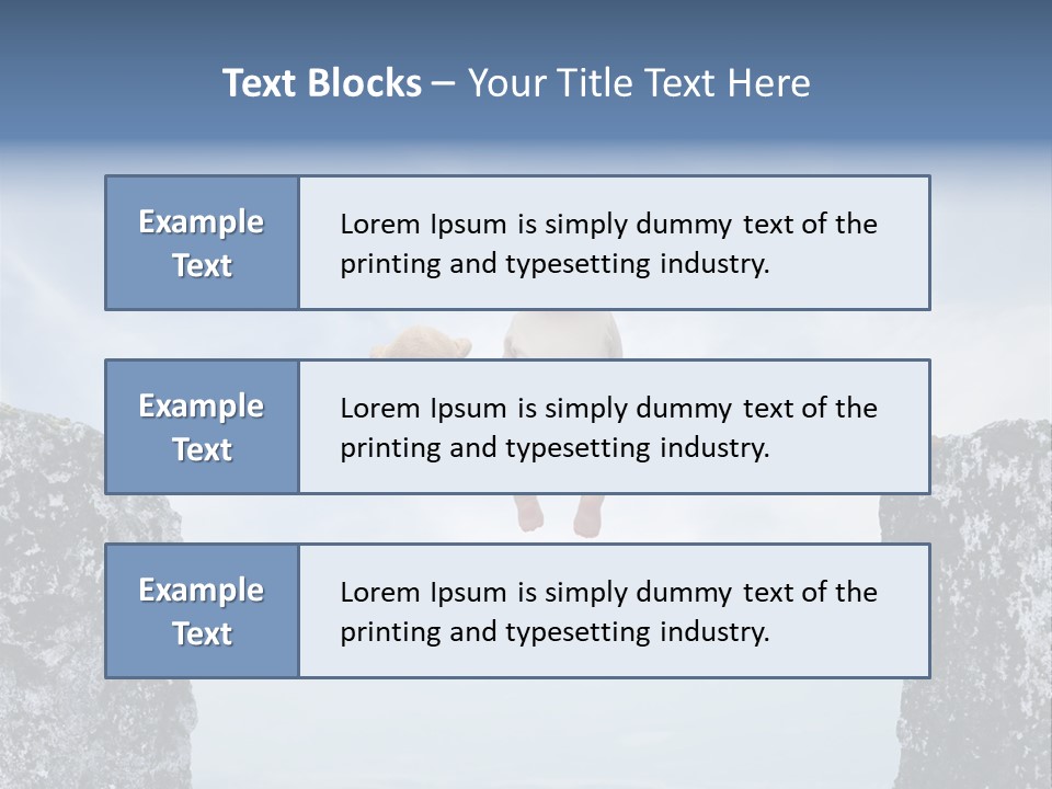 Advertising Laughing Bridge PowerPoint Template