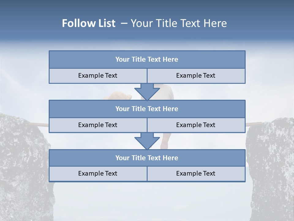 Advertising Laughing Bridge PowerPoint Template