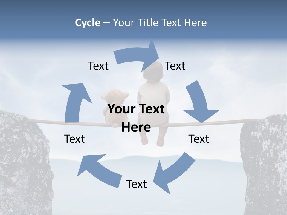 Advertising Laughing Bridge PowerPoint Template