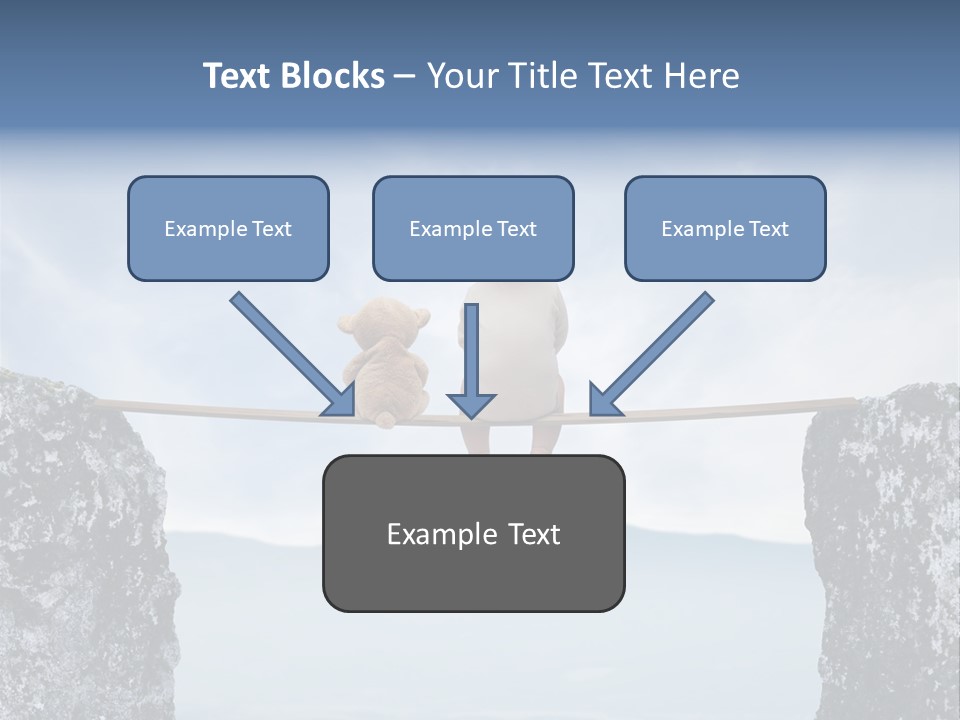 Advertising Laughing Bridge PowerPoint Template