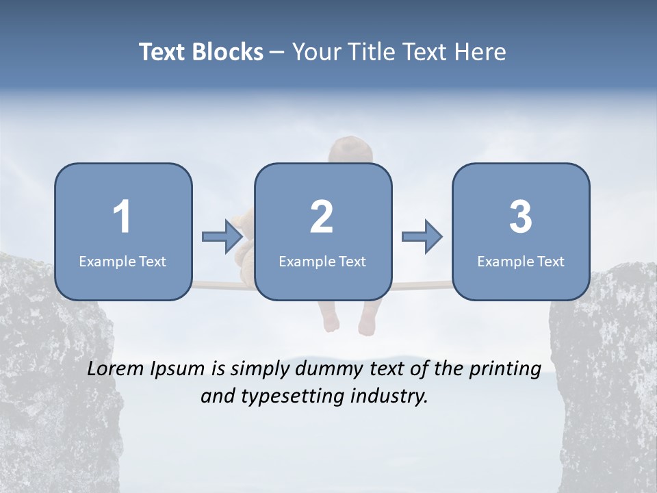 Advertising Laughing Bridge PowerPoint Template