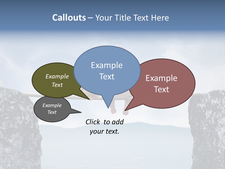 Advertising Laughing Bridge PowerPoint Template