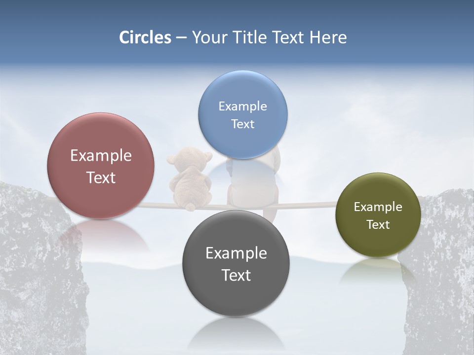 Advertising Laughing Bridge PowerPoint Template