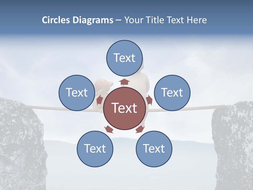 Advertising Laughing Bridge PowerPoint Template