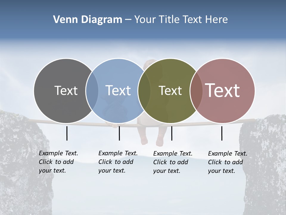 Advertising Laughing Bridge PowerPoint Template