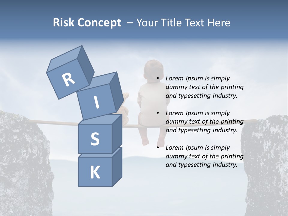 Advertising Laughing Bridge PowerPoint Template