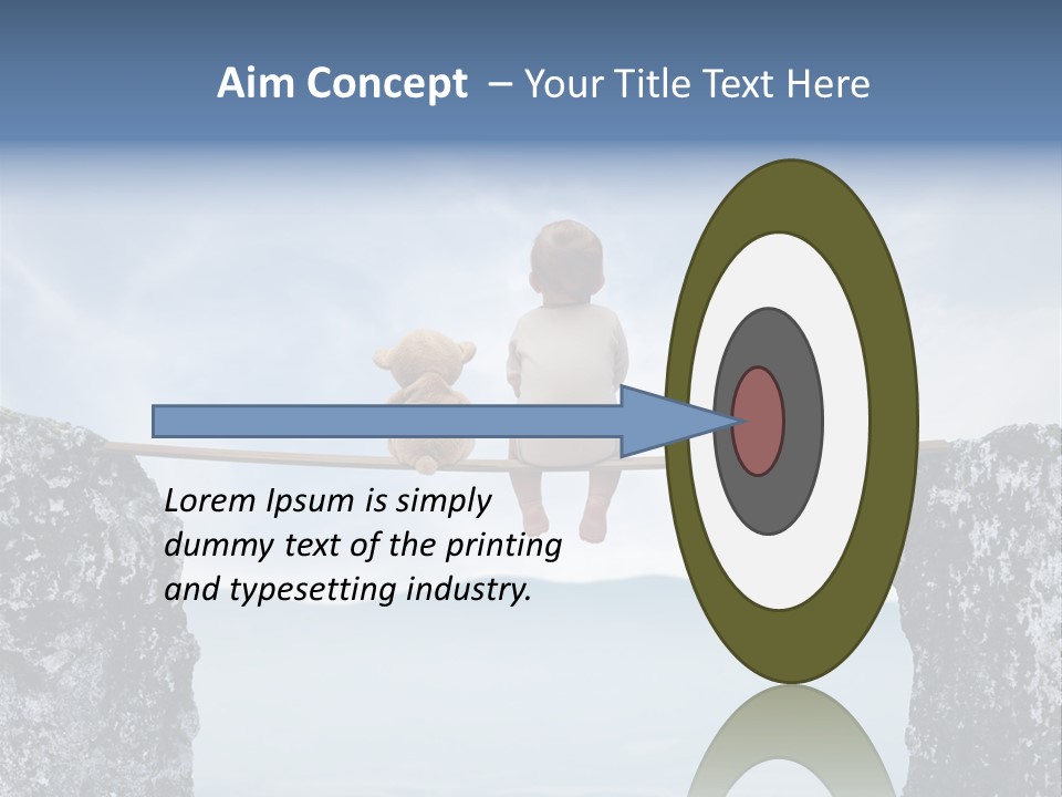 Advertising Laughing Bridge PowerPoint Template