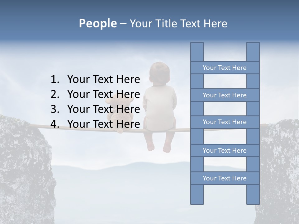 Advertising Laughing Bridge PowerPoint Template