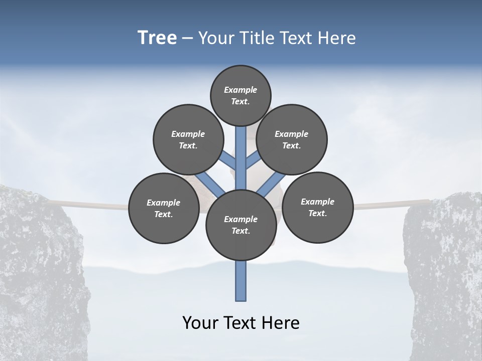Advertising Laughing Bridge PowerPoint Template