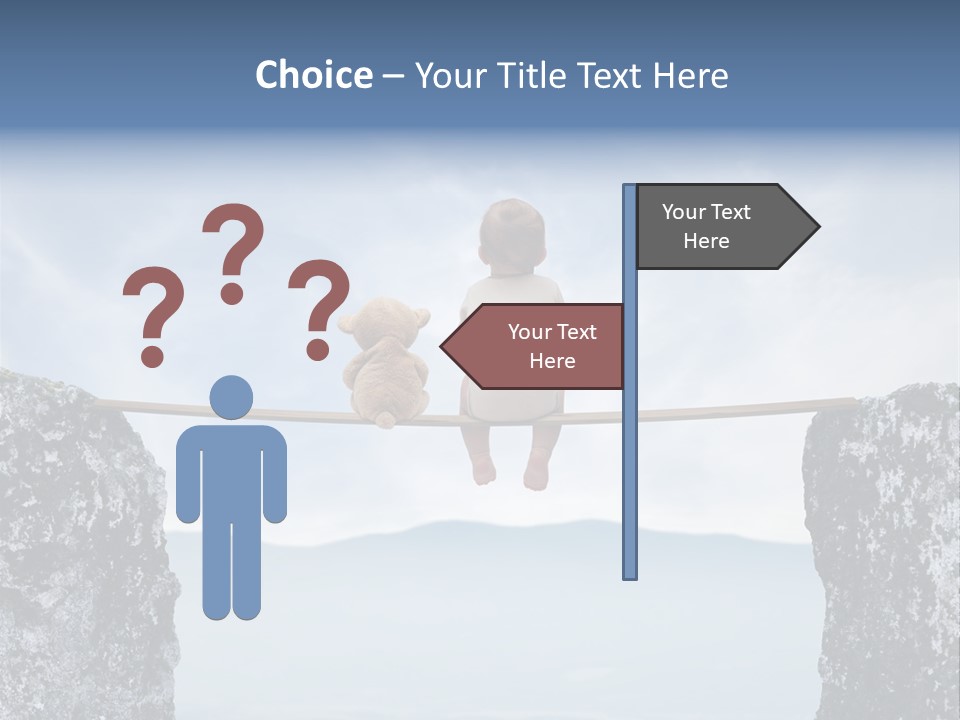 Advertising Laughing Bridge PowerPoint Template