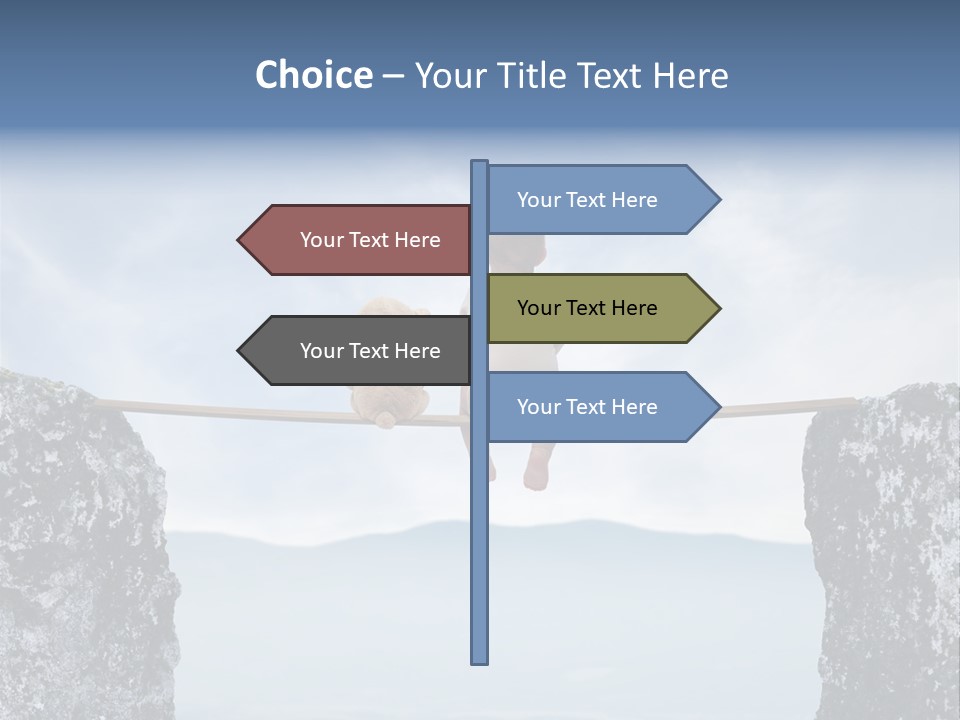 Advertising Laughing Bridge PowerPoint Template