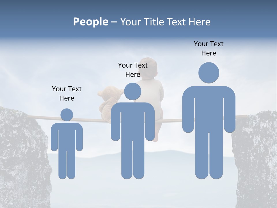 Advertising Laughing Bridge PowerPoint Template