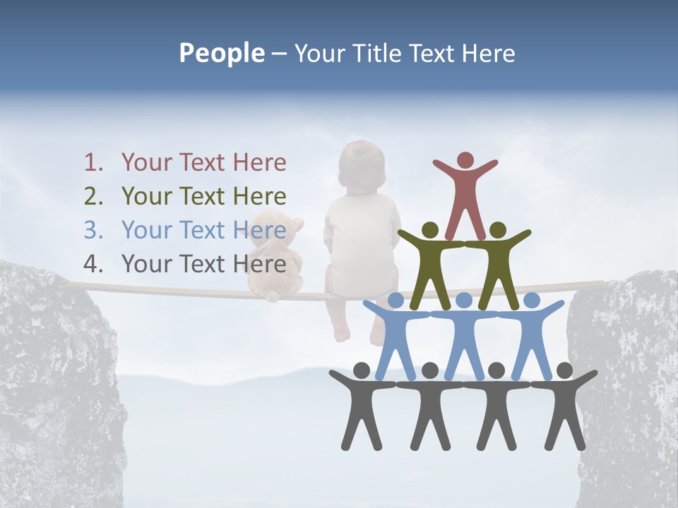 Advertising Laughing Bridge PowerPoint Template