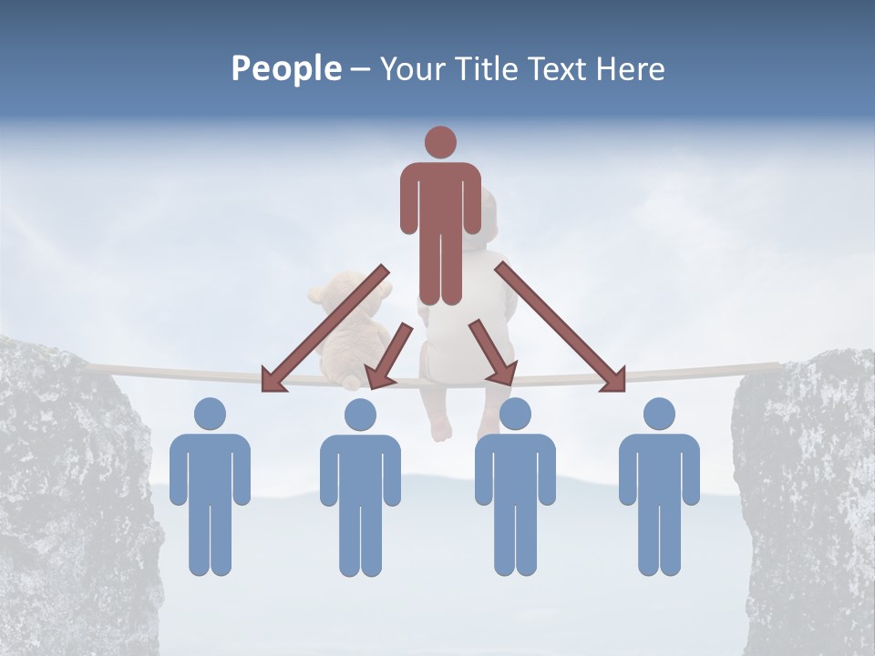 Advertising Laughing Bridge PowerPoint Template