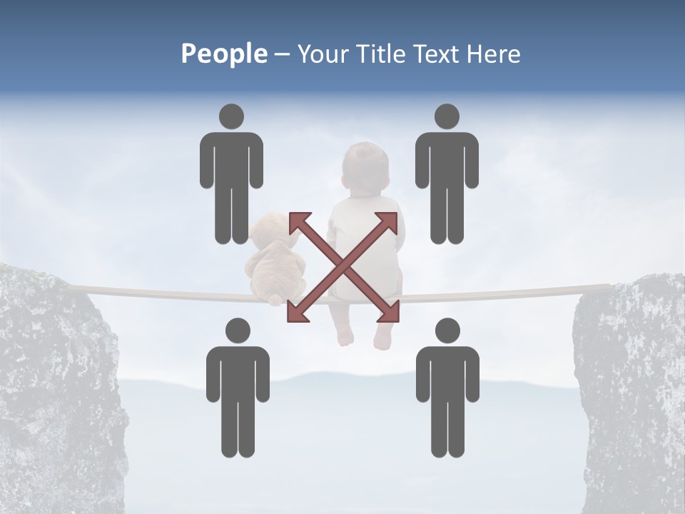 Advertising Laughing Bridge PowerPoint Template