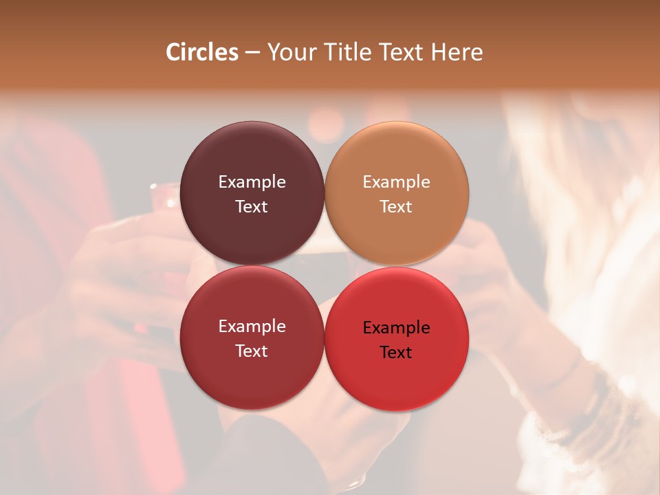 Night Toasting Women PowerPoint Template