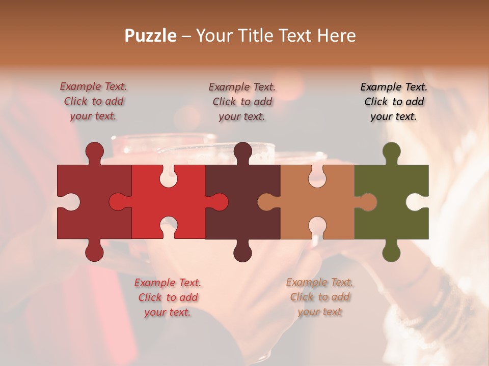 Night Toasting Women PowerPoint Template