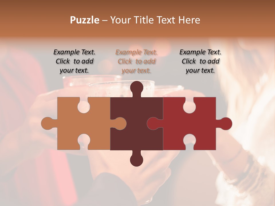 Night Toasting Women PowerPoint Template