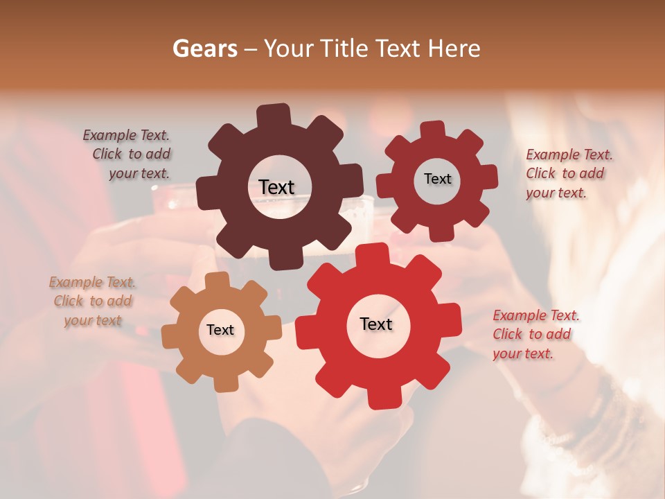 Night Toasting Women PowerPoint Template