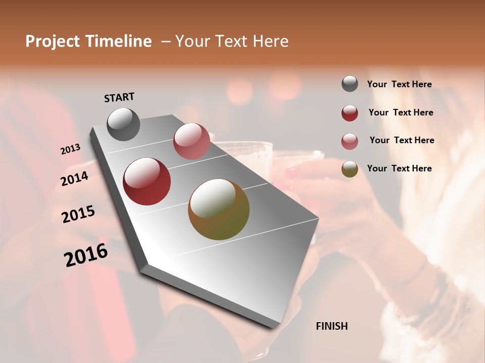 Night Toasting Women PowerPoint Template