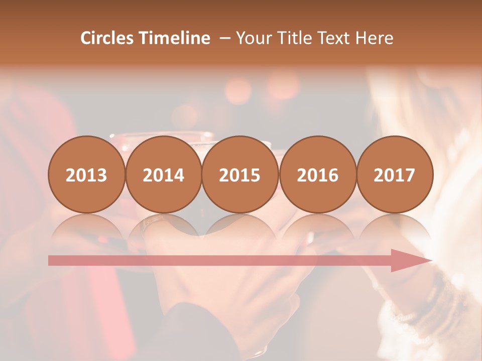 Night Toasting Women PowerPoint Template