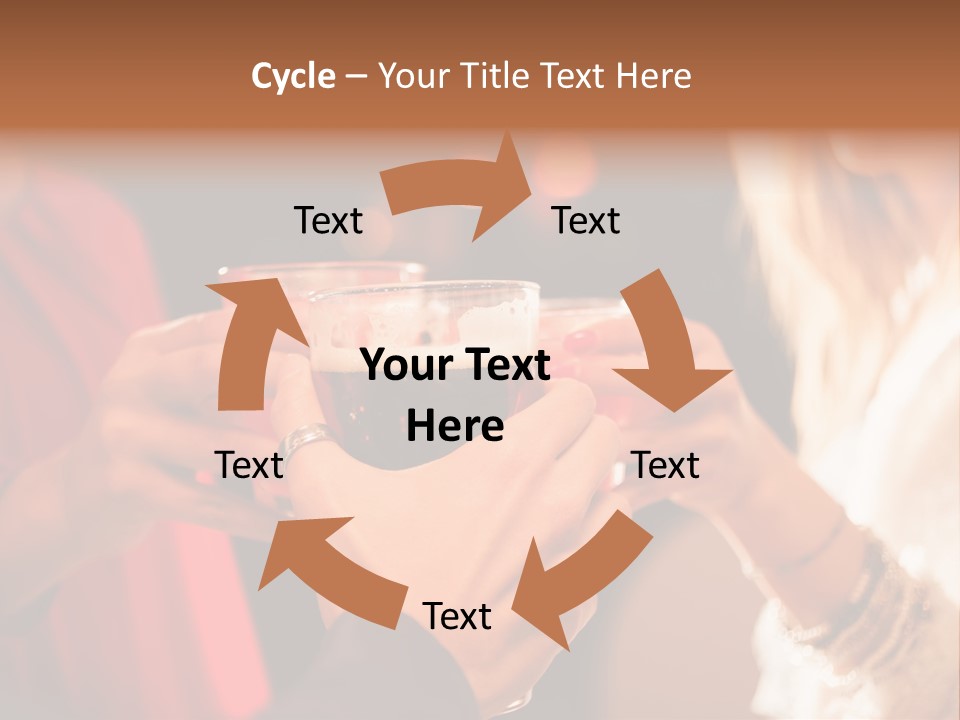 Night Toasting Women PowerPoint Template