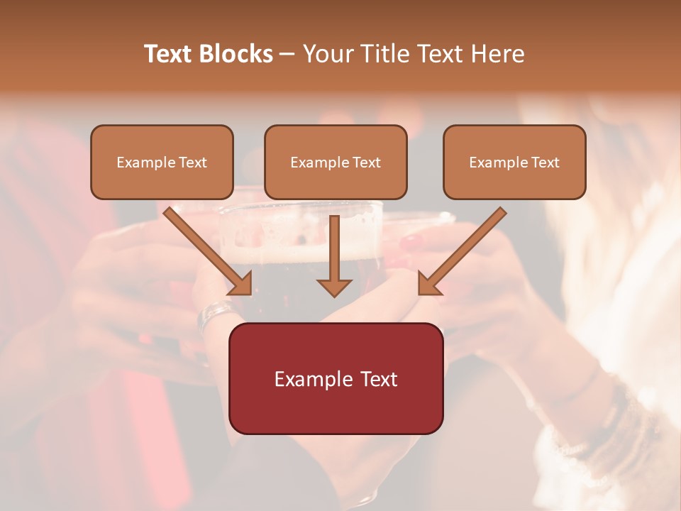 Night Toasting Women PowerPoint Template