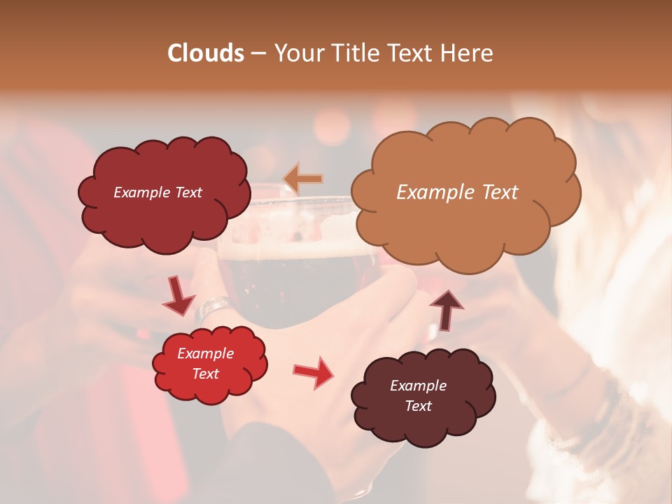 Night Toasting Women PowerPoint Template