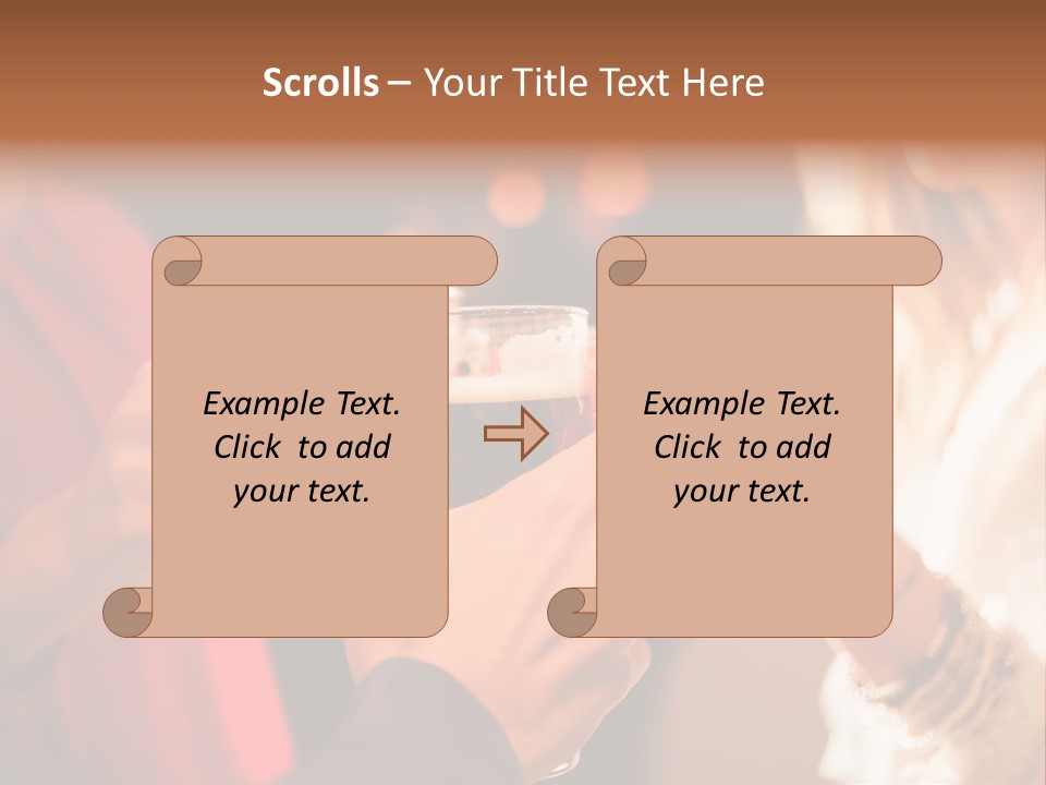 Night Toasting Women PowerPoint Template