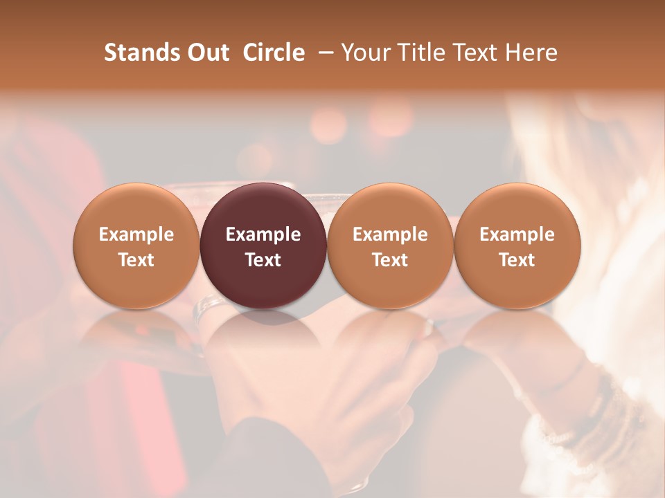 Night Toasting Women PowerPoint Template