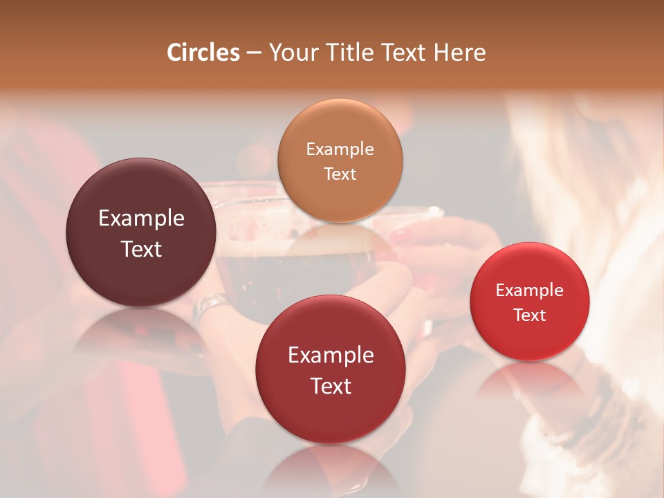 Night Toasting Women PowerPoint Template