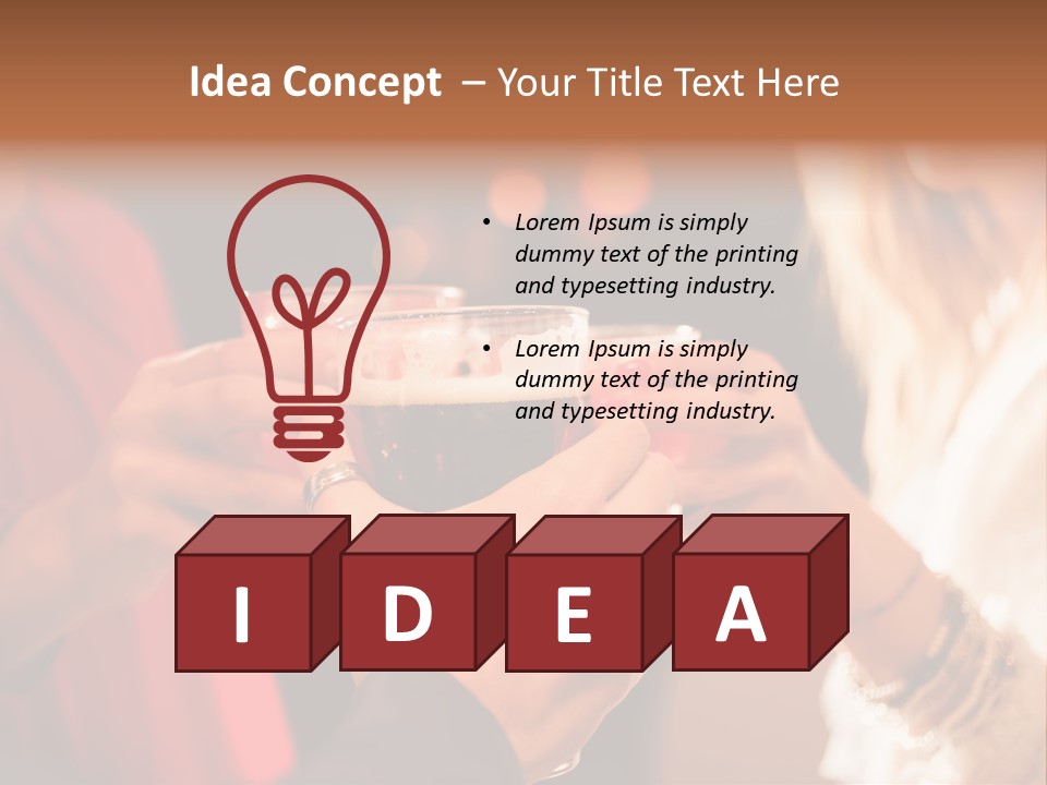 Night Toasting Women PowerPoint Template