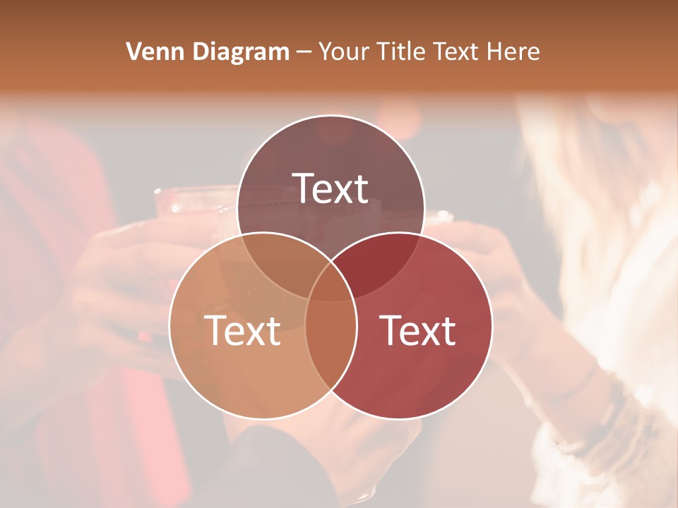 Night Toasting Women PowerPoint Template